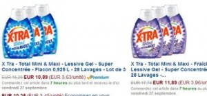 lessives Xtra Total pas chères