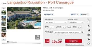 194 euros les 3j/2n Village Club de Camargue en tout inclus (hébergement + pension complète + club ados) et -78% sur toutes durée de séjour