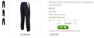Moins de 6 euros le pantalon de survêtement Kappa