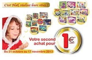 1 jeu Ravensburger à 1 euros pour 2 jeux achetés 