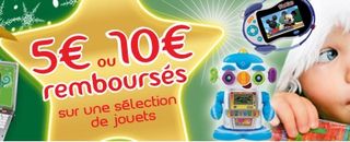 Offre Noel 2013 VTECH 5 ou 10 euros  rembourses