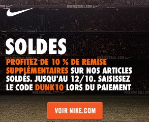 Code promo 10% supplémentaires sur les soldes flottants Nike