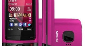 Moins de 20 euros mobile Nokia C2-05 Rose sans engagement + 5 euros Mobicarte (livraison gratuite)