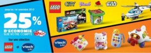 Lego et Vtech Baby 25% de la valeur créditée sur votre compte Waooh