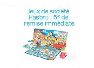 5 euros de remise immédiates sur les jeux de société Hasbro 