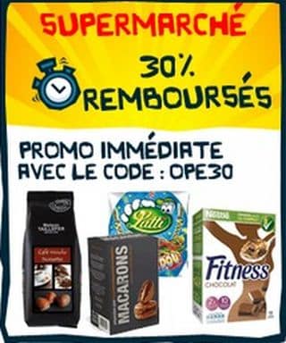 Code promo 30% de réductions immédiates CDiscount supermarchés 