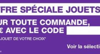 Moins 10 euros sur les jouets (code promo Pixmania – sans minimum d’achat)
