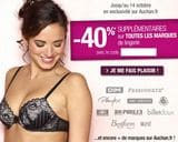 code promo lingerie Auchan