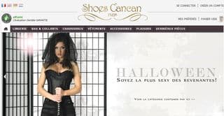 Special Halloween: 10% sur la lingerie et costumes sexy Shoes Cancan