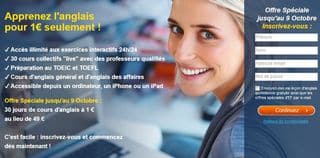 cours anglais EF Englishtown 1 euro