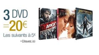offre speciale DVD 3 pour 20 euros