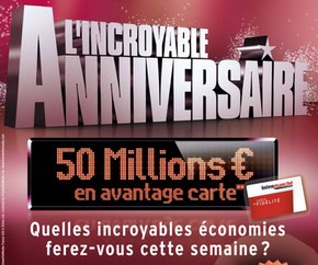 Anniversaire Intermarché 5 articles à 100% remboursés et des dizaines à 50%