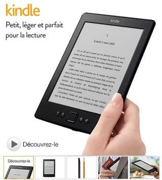 Liseuse Amazon Kindle 6 pouces à 59 euros port inclus 