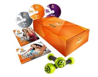 Moins de 30 euro le coffret Zumba Fitness Gold (3 DVD + bâtonnets tonifiants) au lieu d’environ 50 euros