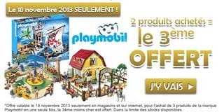 1 Playmobil gratuit pour 2 achetés 