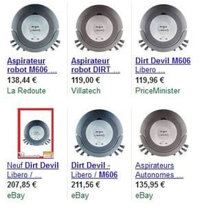 Aspirateur robot Dirt Devil M606 moins cher