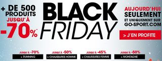 Black Friday GoSport ! Jusqu’à moins 70% de remise uniquement aujourd’hui