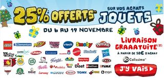 Bon plan Jouets & Jeux : 25% de la valeur offert en bon d’achat chez CDiscount