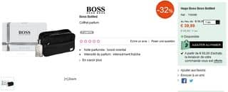 Coffret eau de toilette Hugo Boss Bottled pas cher