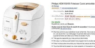 Friteuse Philips pas chere