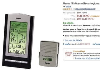 PROMO Station meteo Hama EWS-800