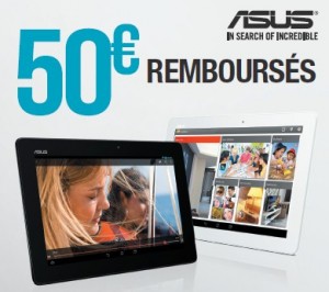 50 euros remboursés sur la tablette Asus MeMO Pad 10 pouces 