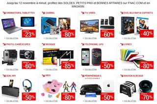 Soldes flottants Fnac / du 6 au 12 novembre 