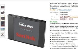 SSD 256 Go SanDisk 
