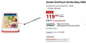 Soldes Alcatel One Touch Scribe easy