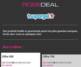 bon achat Toupargel - code promo Toupargel