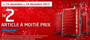 bon plan Samsonite Curv moitie prix sur la deuxieme