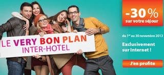 bon plan inter hotel 30 pourcent