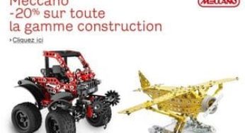 20% de réduction sur les jouets Meccano (code promo sans minimum d’achat) – DERNIER JOUR