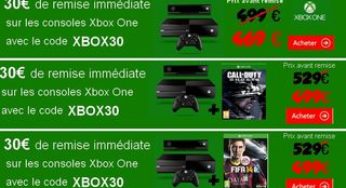 30 euros de remise sur la Xbox One chez Cdiscount / a partir de 469 €