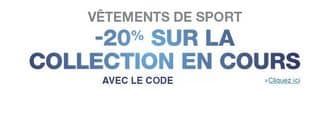 Code promo 20% sur les vêtements sportwear et sport (Amazon)