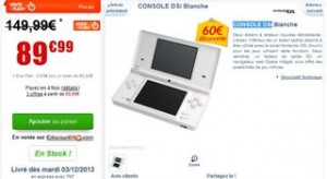 console Nintendo DSi 89 euros