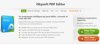 GRATUIT convertisseur PDF vers DOC XLS PPT iSkysoft PDF Editor complet