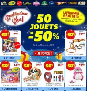 jouets a moitie prix AUCHAN