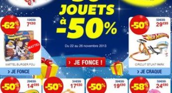 Jouets à moitiés prix et livraison gratuite dès 25€ chez Auchan