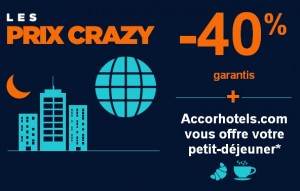 les prix crazy Accor 2014