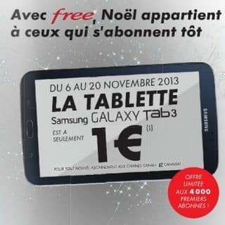 Pack Canal+ / CanalSat  + 1 tablette Samsung Tab 3 pour 1 euro