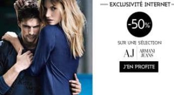 Vente flash Armani Jeans ! moins 50% sur 200 articles
