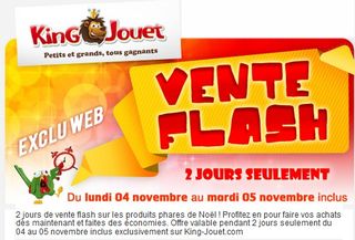 Ventes Flash King Jouet