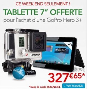 1 camera GoPro HERO3 achete 1 Tablette offerte