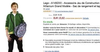 15 euros le sac de rangement et tapis de jeu Lego Star Wars 