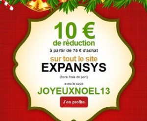 Expansys 10 euros pour 75 euros