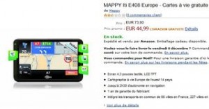 Moins de 45 euros le GPS MAPPY Iti E408 Europe