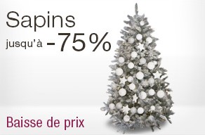 Sapins de Noel artificiels destockage