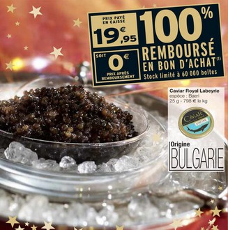 caviar gratuit Interrmarche