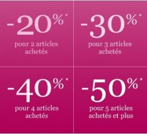 Jours VIP de -20 à -50% chez La Halle selon le nombre d’article acheté 